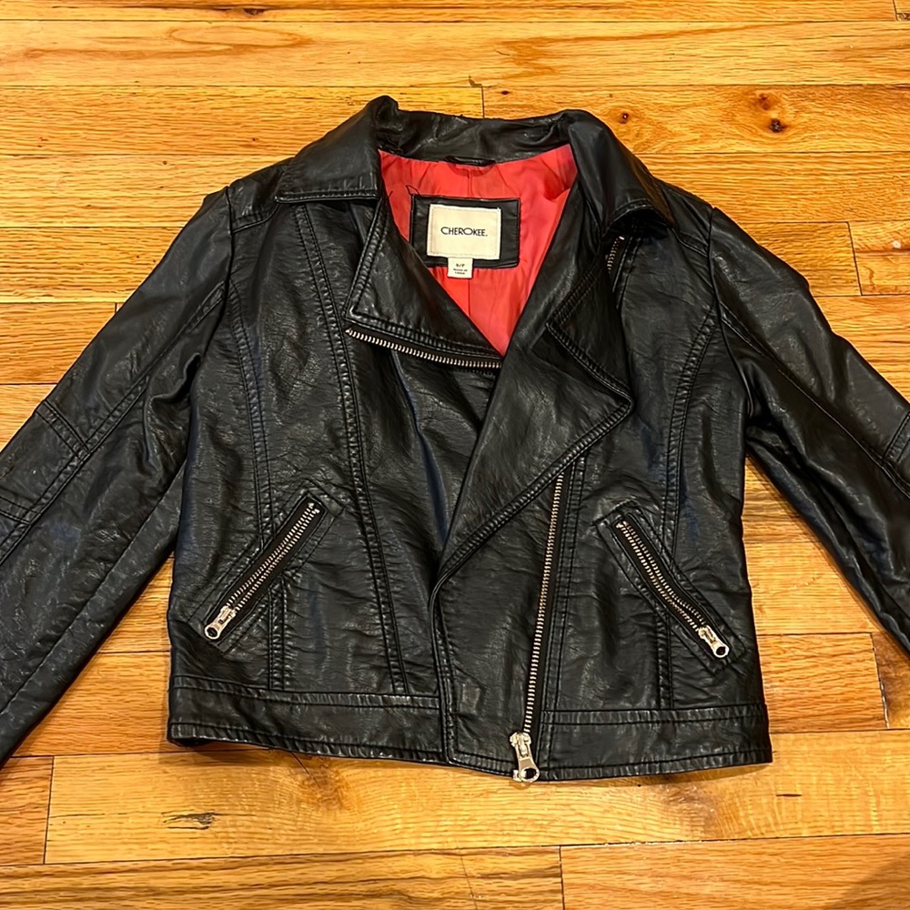 Leather jacket for girls
